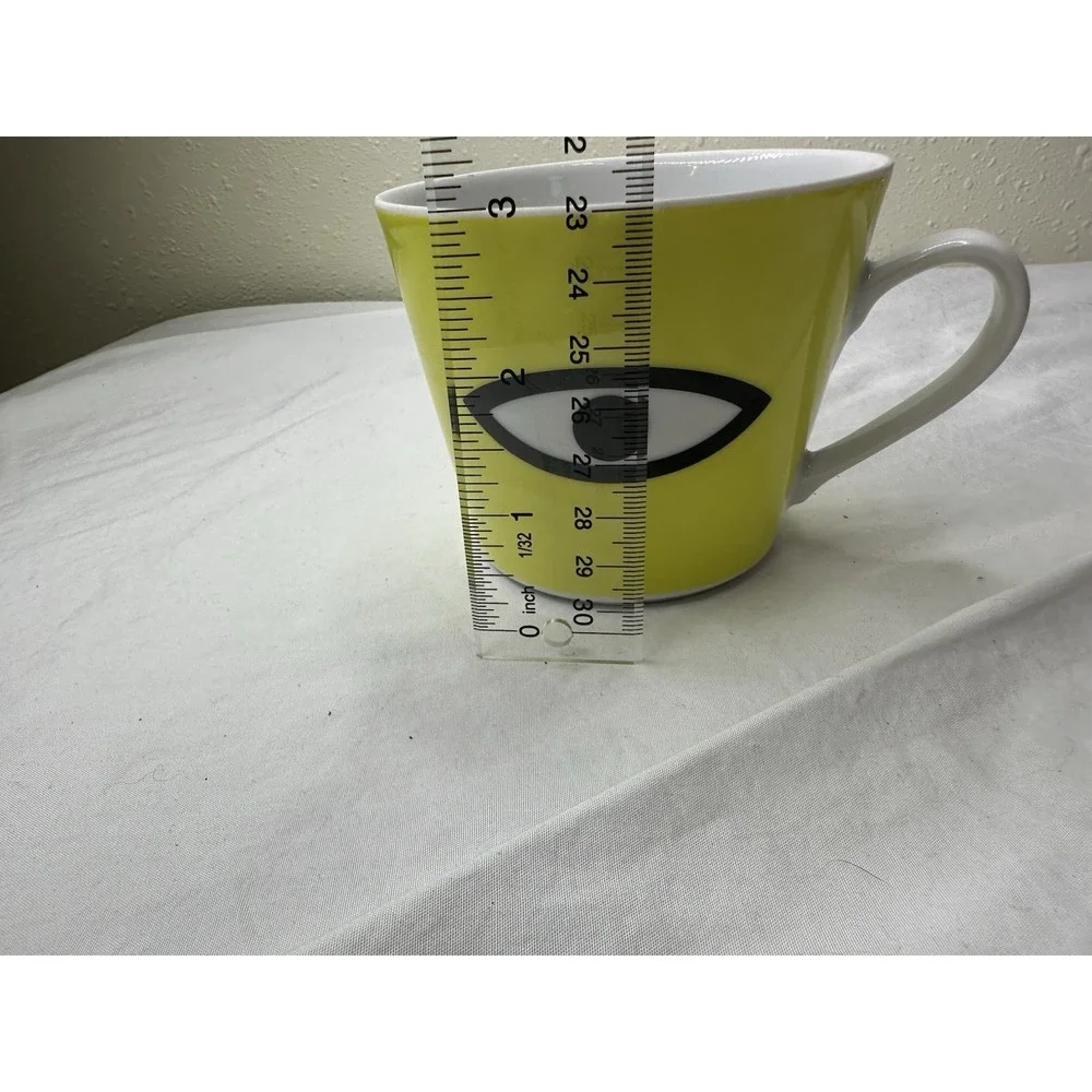 IKEA Walter Van Beirendonck Mug Yellow Eye Made Poland Ceramic